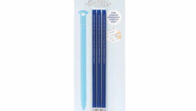 Erasable Set of 3 Blue Pen Refills
