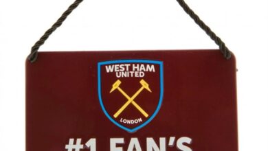 West Ham United FC No.1 Fans Bedroom Plaque