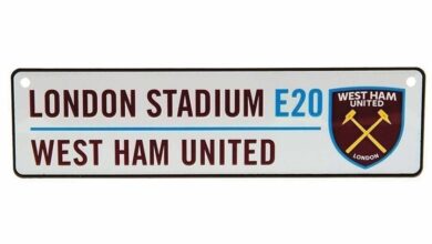 West Ham United FC Window Street Sign