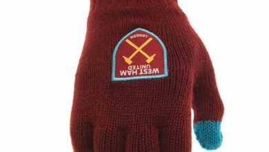 West Ham United FC Claret Touchscreen Gloves