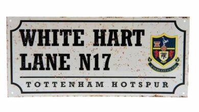 Tottenham Hotspur FC Nostalgia Street Sign