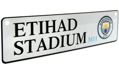 Manchester City FC Street Sign