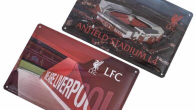 Liverpool FC 2 Pack Metal Stadium Sign