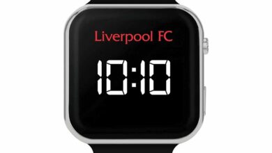 Liverpool FC Black LED Watch