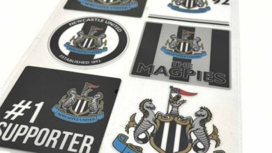 Newcastle United FC 6 Piece Multi Car Decal Set