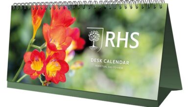 RHS Perpetual Easel Desk Calendar