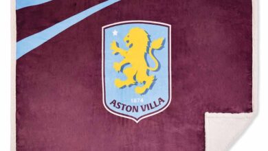 Aston Villa FC Sherpa Fleece Blanket