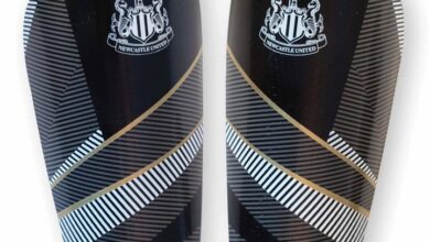 Newcastle United FC Fuse Slip in Shin Guards - Size Junior