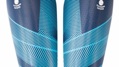 Tottenham Hotspur FC Fuse Slip in Shin Guards - Size Junior