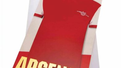 Arsenal FC Football Shirt Birthday Card