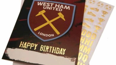 West Ham United FC Birthday Card with Sticker Sheet