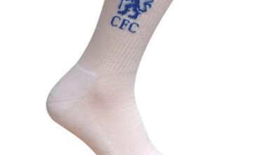 Chelsea FC 3 Pack Sports Socks Size 4 - 6.5