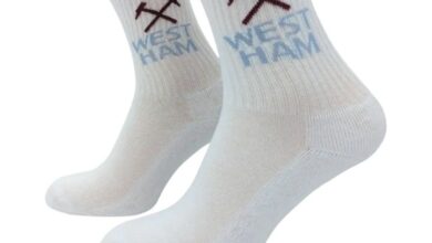 West Ham United FC 3 Pack Sports Socks - Size 4 - 6.5