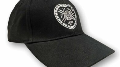 Hearts FC Crest Black Cap
