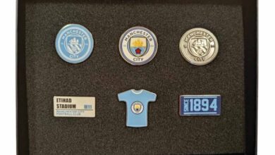 Manchester City FC 6 Piece Badge Set