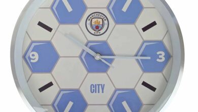 Manchester City FC Football Wall Clock