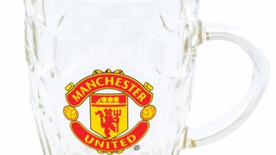 Manchester United FC Dimple Tankard Pint Glass