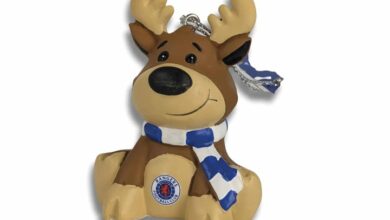 Rangers FC Reindeer Ornament