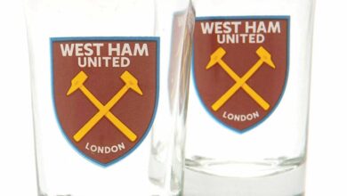 West Ham United FC 2 Pack Shot Glasses