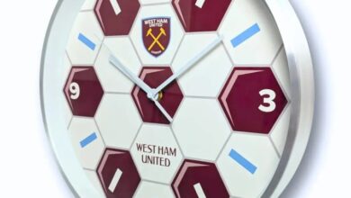 West Ham United FC Football Wall Clock