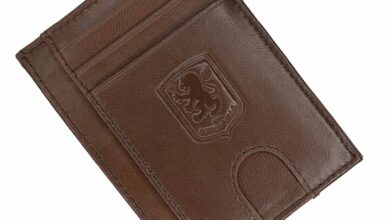 Aston Villa FC Brown Leather Card Holder