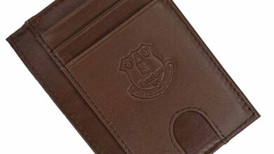 Everton FC Brown Leather Card Holder