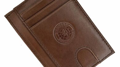 Rangers FC Brown Leather Card Holder