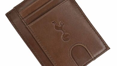 Tottenham Hotspur FC Brown Leather Card Holder