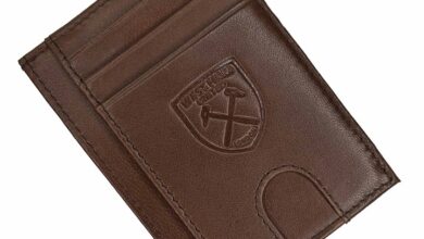 West Ham United FC Brown Leather Card Holder