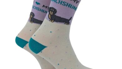 I Heart My Dachshund Socks - Size 4 - 8