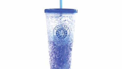 Rangers FC Freezer Cup with Straw