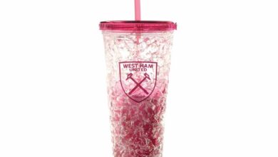 West Ham United FC Freezer Cup with Straw