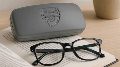 Arsenal FC Grey Glasses Case