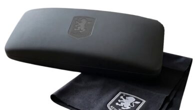 Aston Villa FC Glasses Case Grey
