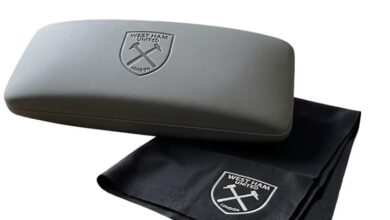 West Ham United FC Grey Glasses Case