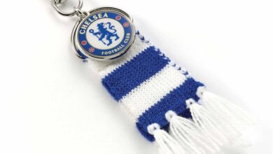 Chelsea FC Blue Stripe Scarf Backpack Hanger