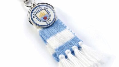 Manchester City FC Blue Scarf Backpack Hanger