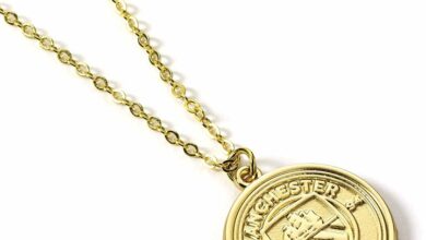 Manchester City FC Gold Tone Crest Necklace