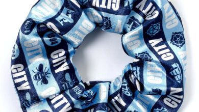 Manchester City FC Hair Scrunchie