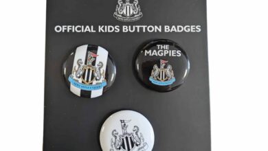 Newcastle United FC 3 Piece Button Badge Set
