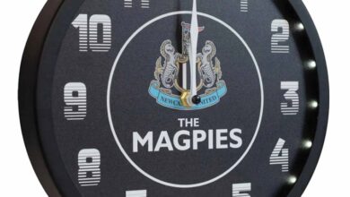 Newcastle United FC LED Wall Clock