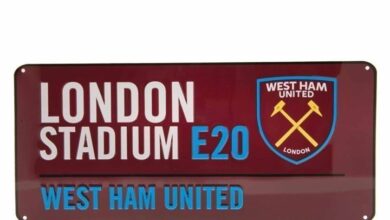 West Ham United FC Claret Street Sign