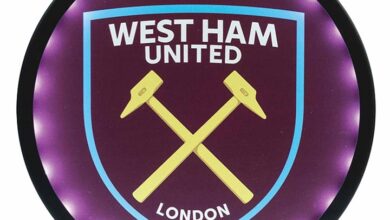 West Ham United FC LED Light Logo Sign