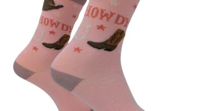 Howdy Cowgirl Socks - Size 4 - 8