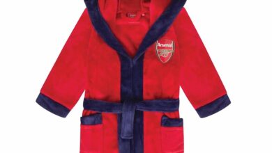 Arsenal FC Kids Red Hooded Dressing Gown 11 - 12 Years