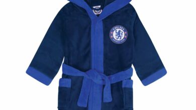 Chelsea FC Boys Navy Hooded Dressing Gown 13 - 14 Years