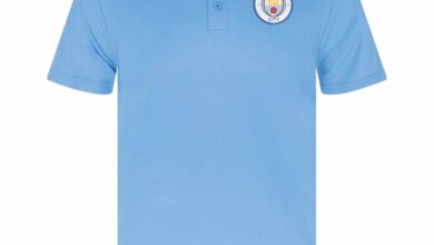 Manchester City FC Adult Sky Blue Polo Shirt Medium