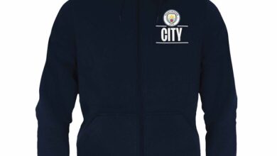 Manchester City FC Adult Navy Zip Hoodie
