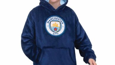 Manchester City FC Kids Oversized Hoodie 6 - 10 Years