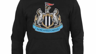 Newcastle United FC Kids Black Hoodie 10 - 11 Years